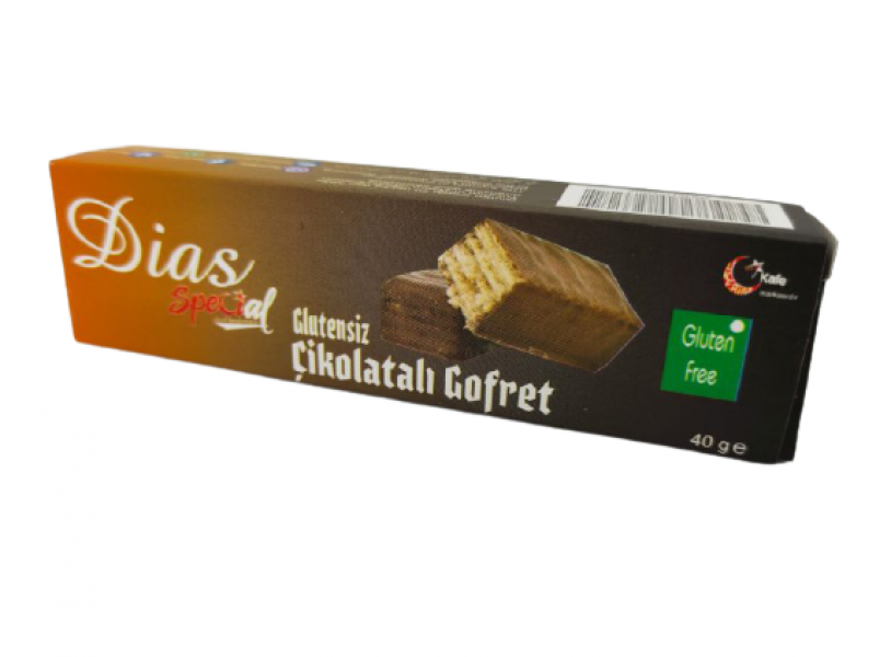 Dias Special Glutensiz Çikolata Kaplı Gofret 40 Gram