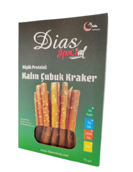 Dias Special Düşük Proteinli Kalın Çubuk Kraker 70 Gram