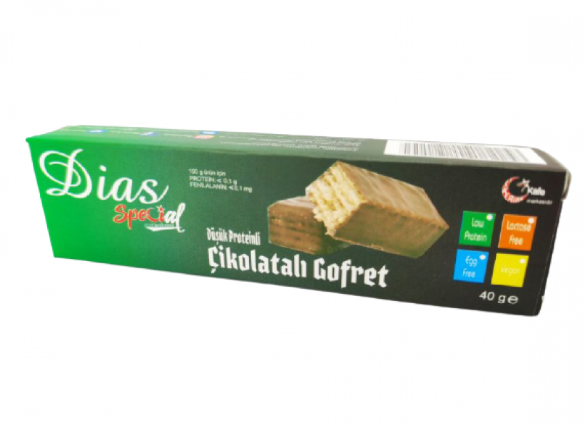 Dias Special Düşük Proteinli Çikolata Kaplı Gofret 23 Gram